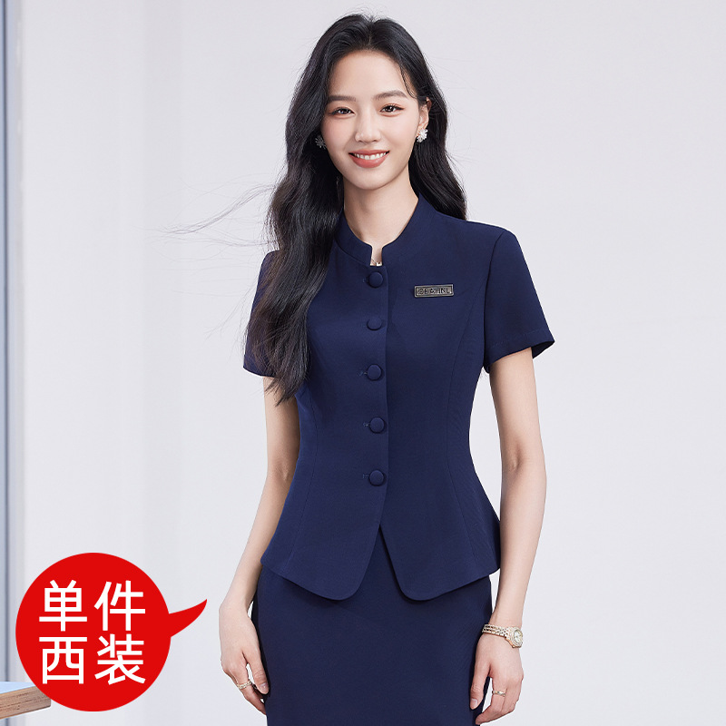 Dark blue suit