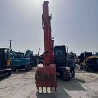 Excavator Crawler Hitachi ZX120 Bekas Kondisi 90% Baru, Mesin Penggali Hidrolik dengan Pompa Motor, Gearbox, Komponen Inti Gear, 12 TON