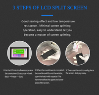 Mesin Pemisah LCD Mini 800W TBK578 Degree, Mesin Pemisah Layar Sentuh Freezer untuk Perbaikan Layar Lengkung iPhone Samsung