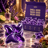 MOQ Rendah Kapsul Cuci Pakaian Ramah Lingkungan Aroma Parfum Mewah Woody, Wangi Tahan Lama, Aroma Dapat Disesuaikan