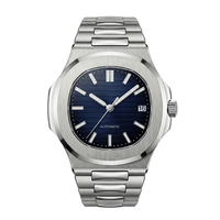 Reloj de Pulsera de Lujo para Hombre, Automático, Mecánico, con Movimiento Miyota, Cristal de Zafiro, Acero Inoxidable, Resistente al Agua, Luminoso