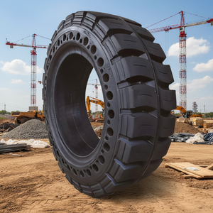 Pneu plein de chariot élévateur de qualité supérieure 28x9-15 23x9-10, construction résiliente, <span class=keywords><strong>roues</strong></span> sans air sans entretien pour la manutention de matériaux lourds - Product Image 2