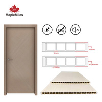 Anti-termites respectueux de l'environnement WPC étanche intérieur PVC portes insonorisées WPC portes pour la maison