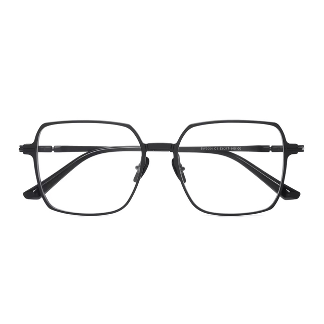 BW3004 New Fashion square Oversize Aluminum Frame Optical Prescription Glasses