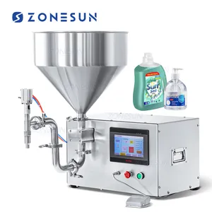 ZONESUN ZS-GTMP30L Desktop Magnetic Pump Semi Automatic Servo Motor Large Flow Sauce Honey Paste Filling Machine