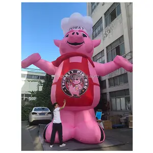अनुकूलित Inflatable विज्ञापन के लिए सुअर कार्टून Inflatable महाराज मॉडल
