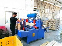 Machine de découpe et de sciage de bois pour blocs de palettes, sciure de bois sans poussière, directement de l'usine