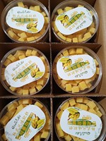 Camilan Buah Eksotis Grosir Jus Buah Gummy 328g Garden Box Rasa Mangga Kelapa Durian