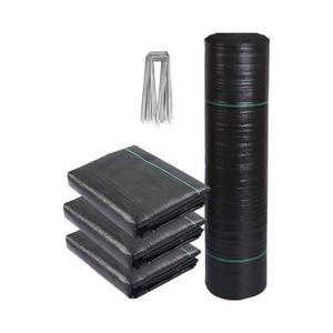 Toile <span class=keywords><strong>de</strong></span> paillage tissée en PP/PE haute résistance, résistante aux UV, 90-130g, pour le contrôle des adventices dans les vergers, les fermes et les jardins - Product Image 1