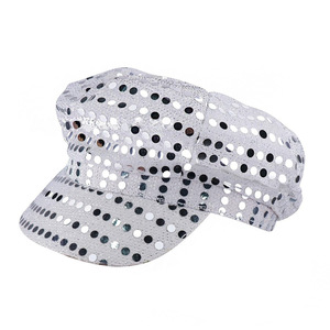 Octagonal Hat Sequined Performance Wear Stage Costume Unisex Adult Size One Size - Product Image 5