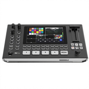 Mezclador de Video Jashiying R5 PRO 4K de 5 <span class=keywords><strong>Canales</strong></span>, Grabación <span class=keywords><strong>en</strong></span> <span class=keywords><strong>Vivo</strong></span>, Control PTZ, Efectos, Consola de Transmisión, Aleación de Aluminio, China - Product Image 1