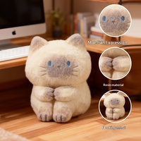 Caja Sorpresa de Resina FUFU con Figuras de Gatos con Emociones, Estilo Xiaohongshu, Adorno Emocional para Escritorio, Oficina y Computadora