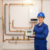 Compteur de chaleur ultrasonique DN15MAINONE avec nouveau design IP68, M-BUS, compteur de refroidissement BTU, certifié CE/MID/CPA/ISO, prend en charge l'OEM