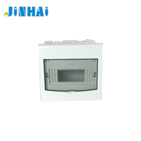 Boîtier de distribution d'alimentation JINHAI 8 voies en métal/plastique de haute qualité, coffret de disjoncteurs encastré, tableau de distribution industriel