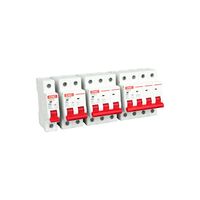 Disjoncteur miniature CNC YCB6-63, fabrication chinoise, 10A 16A 25A 32A 63A, 3 pôles, AC, 230V, IP20, capacité de coupure 4,5kA