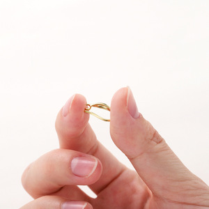 <b>Earring</b> <b>Hooks</b> 9x15mm Gold Plated Copper Color Preserving DIY Jewelry Findings Spring 2023 Yiwu Origin - Product Image 3