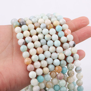 ลูกปัดกลมหินธรรมชาติ4/6/8/10/12มม. สำหรับทำเครื่องประดับ - Product Image 1