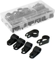 Serre-câbles en plastique nylon noir blanc de type R 3/16 "1/4" 3/8 "1/2" 3/4 "1" Assortiment de fixations pour conduit de câble