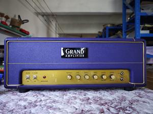 Tête d'amplificateur de guitare à lampes Custom M Style <span class=keywords><strong>JCM</strong></span> <span class=keywords><strong>800</strong></span> Lead Series 2203 100 watts avec volume maître et câblage manuel - Violet - Product Image 1