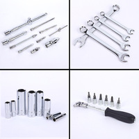 Boîte à outils de réparation automobile à double usage de 131 pièces CRV Wrench Ratchet Barrel Bit Pliers Screwdriver Hand-Power Source OEM