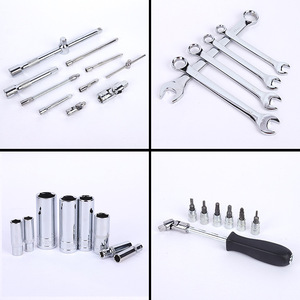 Boîte à outils de réparation automobile à double usage de 131 pièces CRV Wrench Ratchet Barrel Bit Pliers Screwdriver Hand-Power Source OEM - Product Image 3