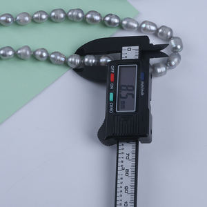 Collar de perlas de agua dulce reales de 8-9mm para mujer, joyería de perlas de agua dulce de arroz - Product Image 6