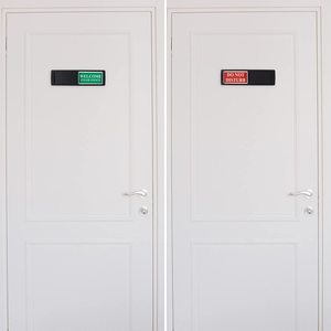 Panneau de confidentialité, 7 "x 2" Ne pas déranger/Veuillez frapper signe curseur indicateur de porte adhésif magnétique pour hôtel de conférence de bureau - Product Image 4