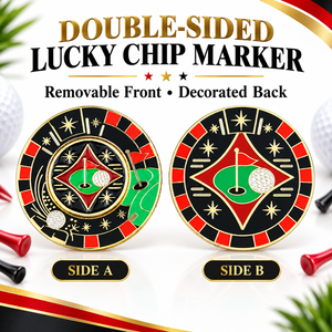 Marqueur de balle de golf magnétique de nouvelle conception avec marqueur central amovible de 25 mm pour les cadeaux de tournoi de golf - Product Image 2