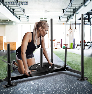 <span class=keywords><strong>Trineo</strong></span> de Fitness Desmontable con Placas de 2 Pulgadas, <span class=keywords><strong>Trineo</strong></span> de Arrastre Compacto para <span class=keywords><strong>CrossFit</strong></span> y Gimnasio en Casa - Product Image 2