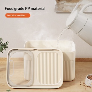 <span class=keywords><strong>Container</strong></span> de Armazenamento de Ração para Cães e Gatos, Plástico Ecológico de Alta Qualidade, Empilhável, à Prova de Umidade e Selado - Product Image 6