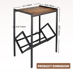 Soporte de carpeta de archivos de escritorio JH-Mech, soporte de tocadiscos de Metal de 2 niveles funcional eficiente con almacenamiento de vinilo - Product Image 4