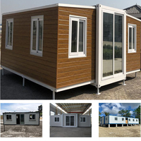 Structure métallique préfabriquée en usine de petites maisons mobiles modulaires préfabriquées Installation facile Conteneur de maison pliable à double aile