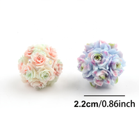 Perles de luxe en forme de rose, strass scintillants, fournitures en vrac pour la fabrication de bijoux DIY, chaînes de téléphone, couleurs pastel, vente en gros