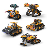 Juego de Bloques de Construcción de Robots con Control Remoto de Cinco Variables, Programación de Estructura, Plástico ABS Eléctrico, Personalizable, Venta al Por Mayor