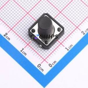 TS-1094S-A16B2-D2 Tactile Switch SMD-4P,12x12mm Switch Single Pole Single Throw Round Button 1.8N Vertical Mount - Product Image 1