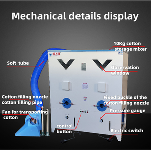 Équipement automatique de remplissage de fibres pour l'industrie du vêtement, destiné aux jouets en peluche, animaux en peluche, machine de traitement du rembourrage en coton - Product Image 4