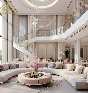 Conception d'<span class=keywords><strong>espace</strong></span> esthétique de villa française, dessins de perspective haute définition et plans d'étage standard - Product Image 1