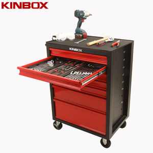 Kinbox 158 pièces établi <span class=keywords><strong>coffre</strong></span> à outils/chariot/chariot Garage armoire à outils 7 tiroirs boîte à outils ensemble pour artisan caja de herramientas - Product Image 3