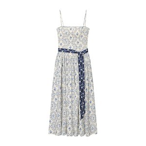 Robe mi-longue décontractée vintage personnalisée Printemps 2026 <span class=keywords><strong>à</strong></span> imprimé ceinture, bretelles spaghetti, dos nu, épaules dénudées, OEM/ODM par usine chinoise - Product Image 2
