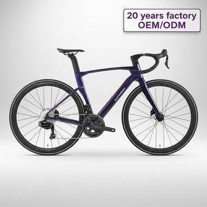 Vélo de Course sur Route en Fibre de Carbone 700C, Stock d'Usine, 2*12 Vitesses, Transmission Sans Fil, Freins à Disque Hydrauliques, Bicicleta De Carretera pour Adultes - Product Image 1