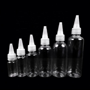 30ml 60ml Round Shape Pet Soft Hair Oil Dye <b>Squeeze</b> Applicator Packaging Dropper <b>Bottle</b> with Twist-open Dispensing Lid - Product Image 4