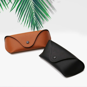 Étuis à lunettes en cuir PU couverture pour lunettes de soleil femmes étui à lunettes hommes boîte à lunettes de lecture avec boucle en métal étuis à lunettes - Product Image 1