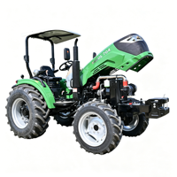 Tracteur agricole multifonctionnel 70 CV avec climatisation de cabine, 4 roues motrices, moteur YTO, roulement de tracteur agricole, moteur à 8+8 vitesses