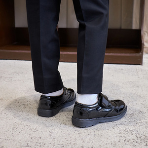 2026 New Style Boys' Leather Shoes Soft Sole Black British Style Student Kids' Shoes Flat Shoes for Big Kids Wholesale Available - Product Image 3