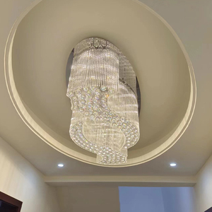 Luxury High-End Crystal Chandelier for Living Room Oval Shape Ceiling <strong>Light</strong> <strong>Fixture</strong> for Hotel Projects Sales <strong>Office</strong> Banquet Hall - Product Image 3