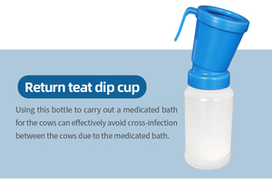 Garrafas plásticas de Copos Dip Return Tetina Esterilizada Ordenha Personalizável Plástico Tetina Dip Copos Para Vacas - Product Image 6