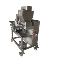 Machine automatique à former des galettes de hamburger à haute efficacité avec moteur et pompe en acier inoxydable, capacité de 70 à 180 kg/h