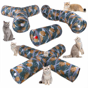 Tunnels pour chats en polyester écologiques, pliables, résistants aux rayures, résistants à l'usure et faciles à nettoyer, en gros - Product Image 6