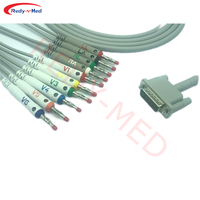 Câble ECG compatible Bionet/HP, 10 fils, connecteur banane DB15, pour Pagewriter