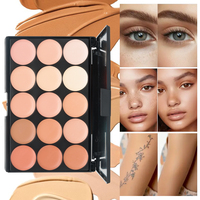 Longue durée 15 couleurs Contour Palette fond de teint crème Base maquillage cosmétique visage correcteur